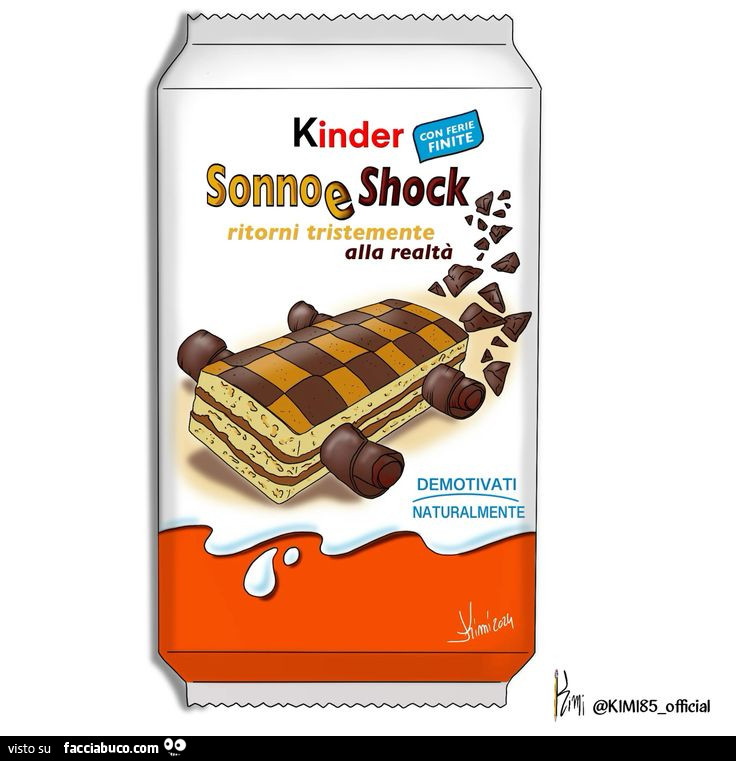Kinder sonno e shock