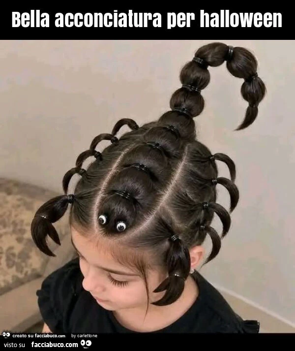 Bella acconciatura per halloween
