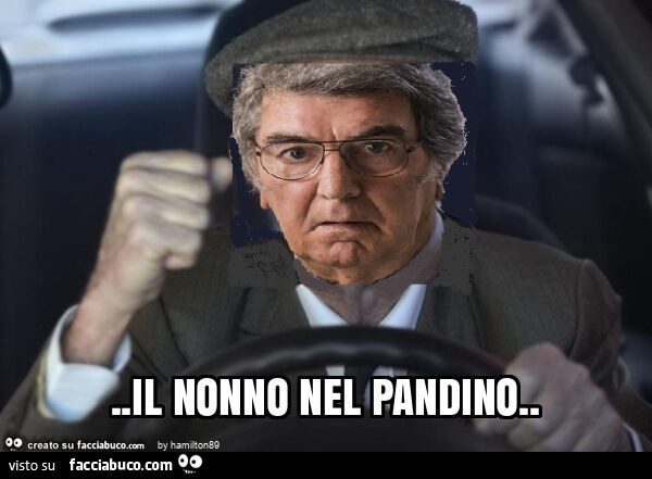 Il nonno nel pandino