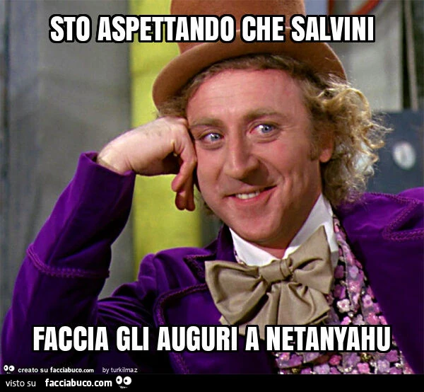 Sto aspettando che salvini faccia gli auguri a netanyahu