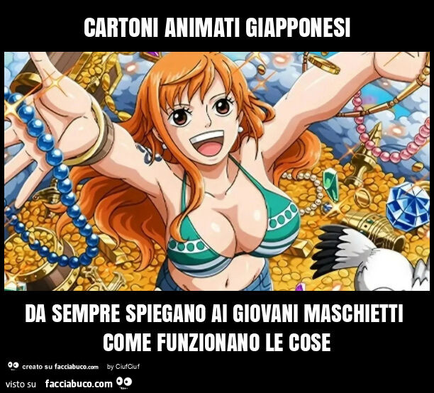 Cartoni animati giapponesi da sempre spiegano ai giovani maschietti come funzionano le cose