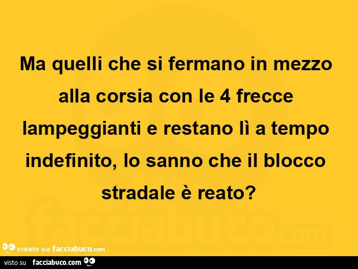 Blocco stradale