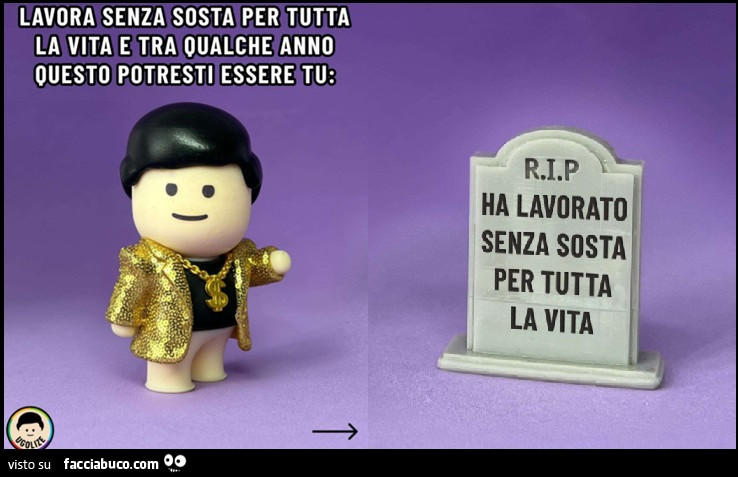 Tomba con epitaffio ha lavorato tutta la vita