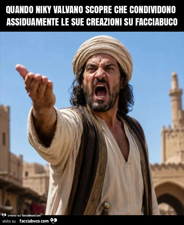 Quando niky valvano scopre che condividono assiduamente le sue creazioni su facciabuco