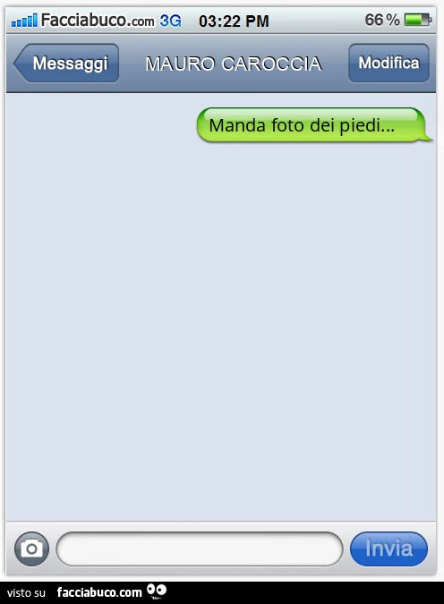 Manda foto dei piedi