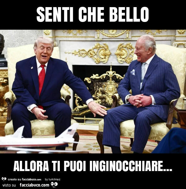 Senti che bello allora ti puoi inginocchiare