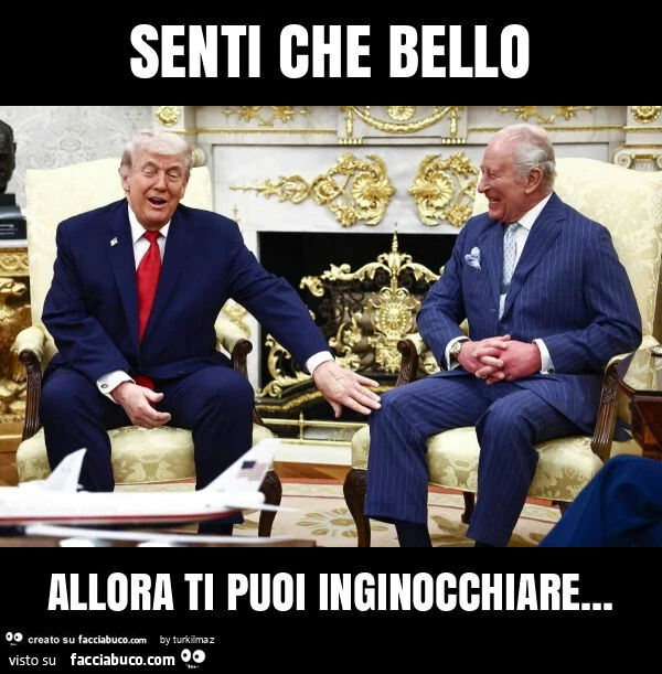 Senti che bello allora ti puoi inginocchiare