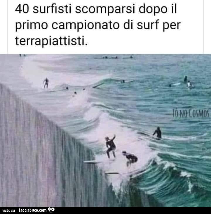 Campionato di surf per terrapiattisti