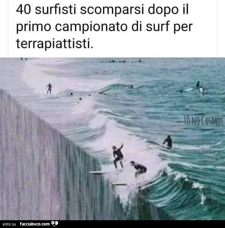 Campionato di surf per terrapiattisti