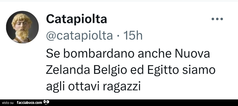 Se bombardano anche nuova zelanda belgio ed egitto siamo agli ottavi ragazzi