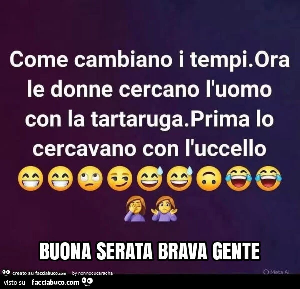 Buona serata brava gente