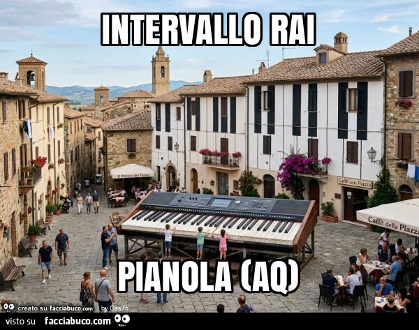 Intervallo rai pianola (aq)