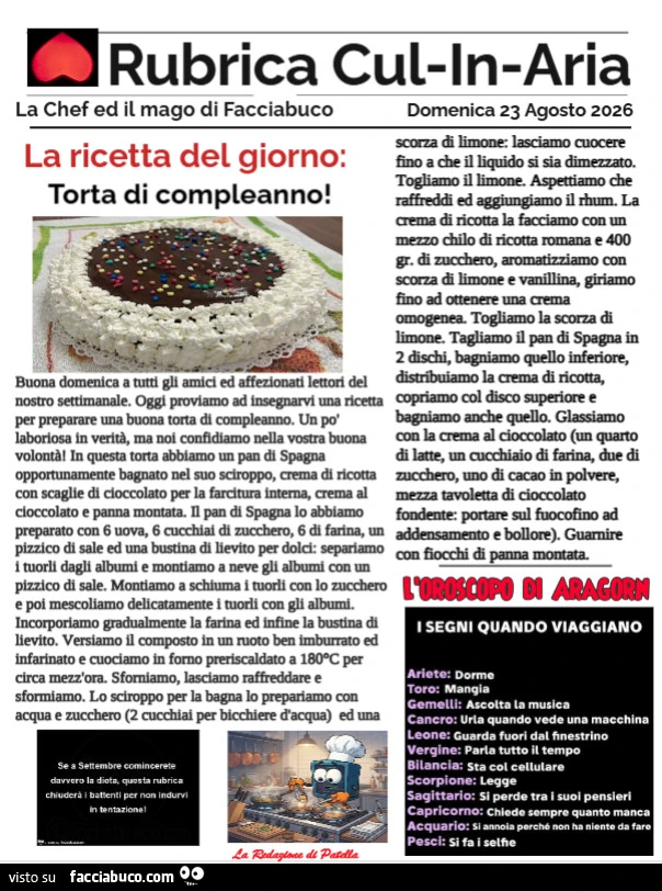 Torta di compleanno