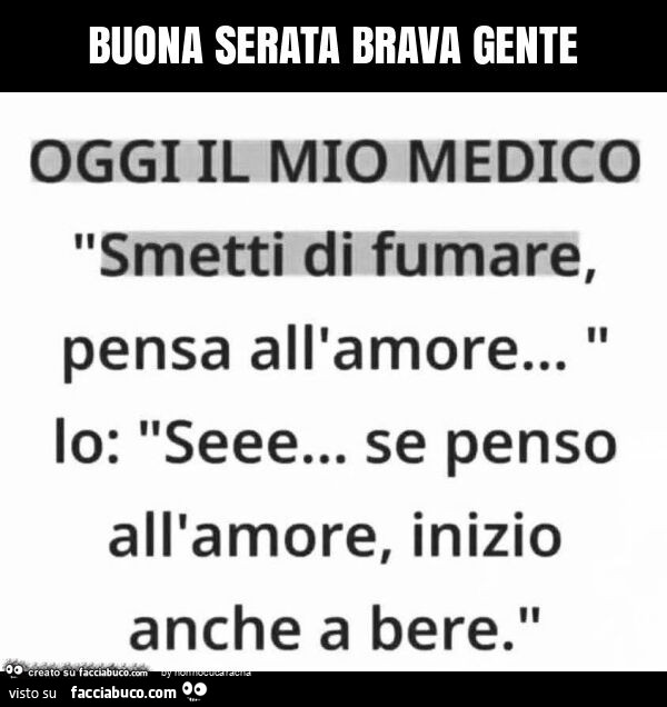 Buona serata brava gente