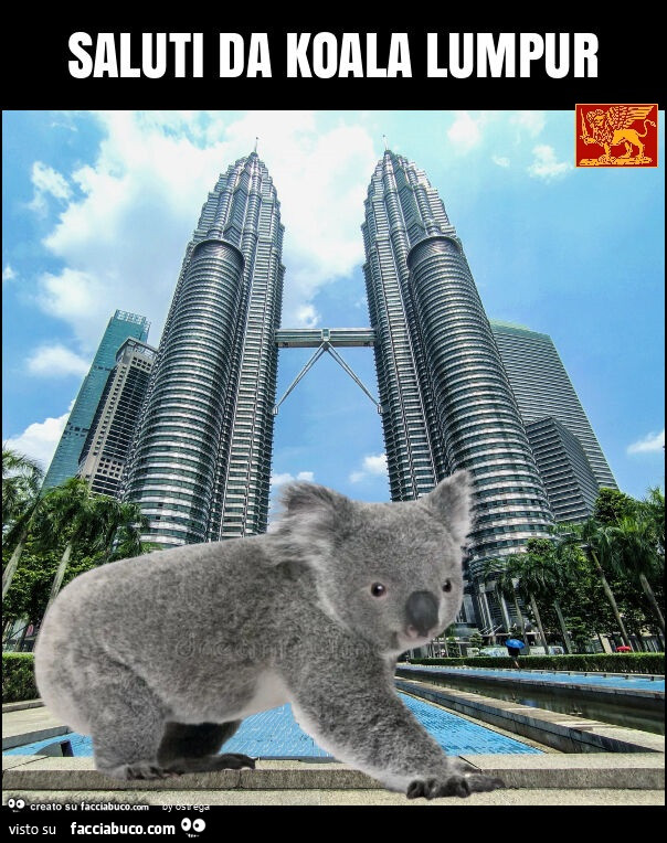 Saluti da koala lumpur