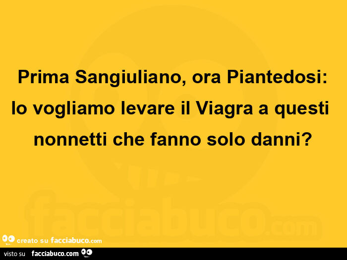 Prima sangiuliano, ora piantedosi: lo vogliamo levare il viagra a questi nonnetti che fanno solo danni?