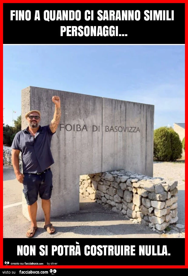 Fino a quando ci saranno simili personaggi&hellip; non si potrÀ costruire nulla