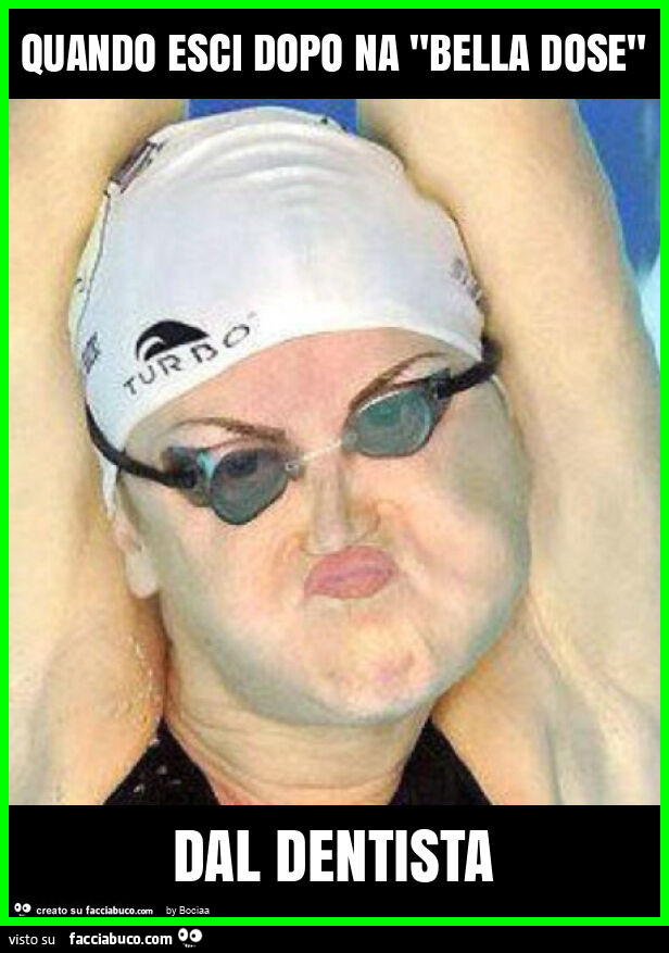 Quando esci dopo na "bella dose" dal dentista