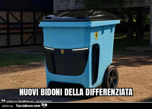 Nuovi bidoni della differenziata