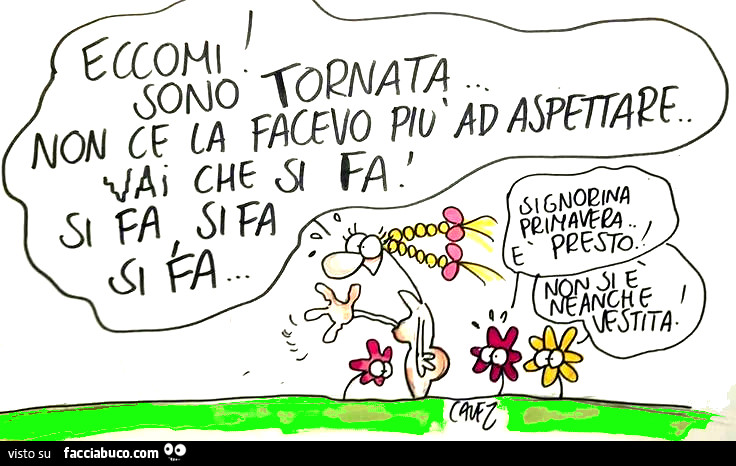 Cavez- Eccomi! Sono tornata&hellip; Signorina Primavera