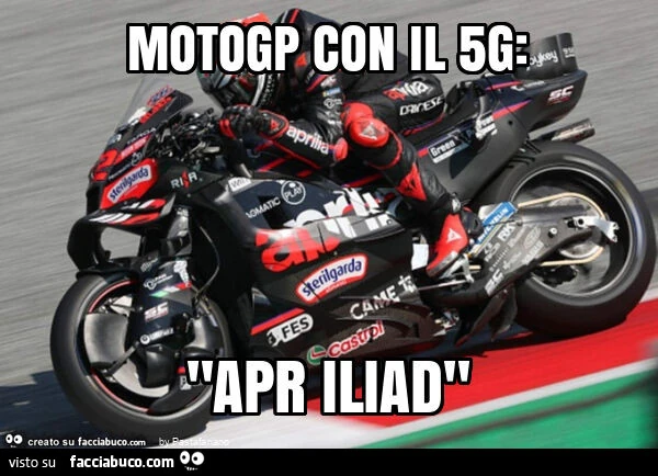 Motogp con il 5g: "apr iliad"