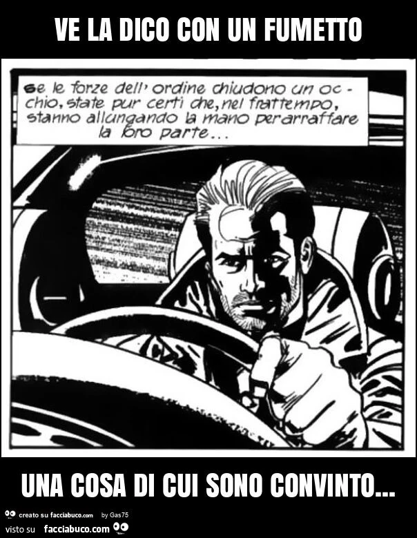 Ve la dico con un fumetto una cosa di cui sono convinto