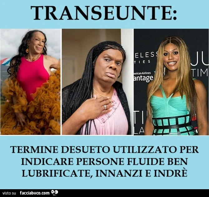Trans, lubrificazione, transeunte