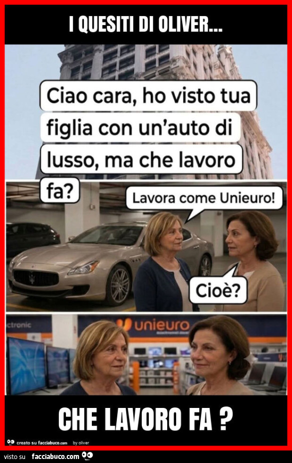 I quesiti di oliver… che lavoro fa?