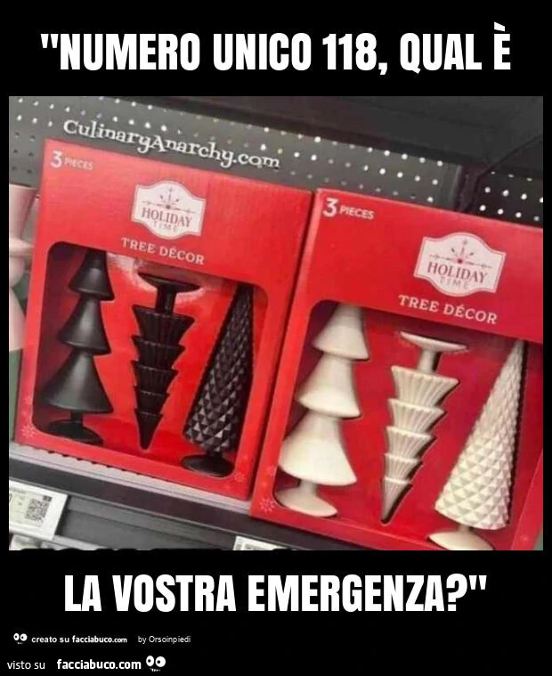 "numero unico 118, qual è la vostra emergenza? "