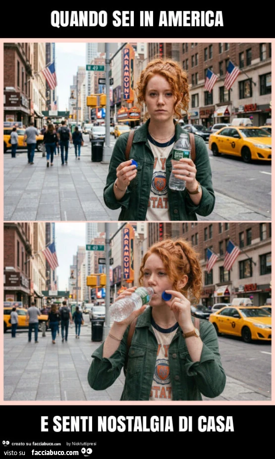 Quando sei in america e senti nostalgia di casa