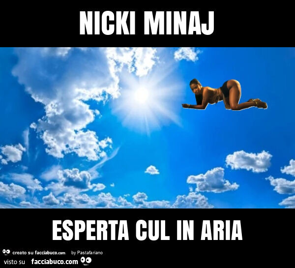 Nicki minaj esperta cul in aria