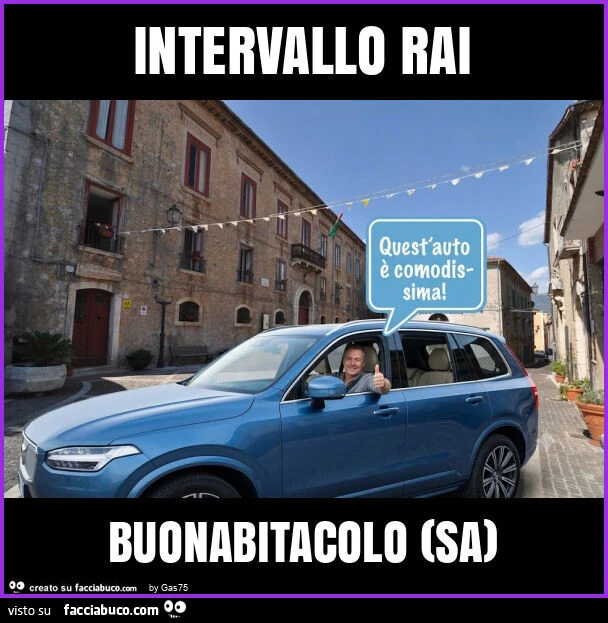 Intervallo rai buonabitacolo (sa)