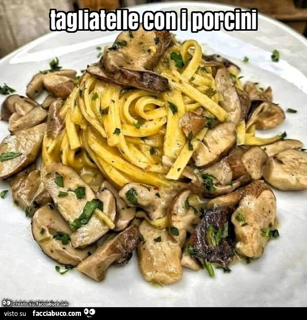 Tagliatelle con i porcini