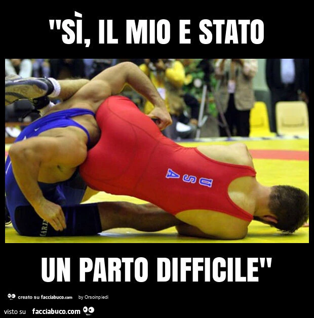 "sì, il mio e stato un parto difficile"