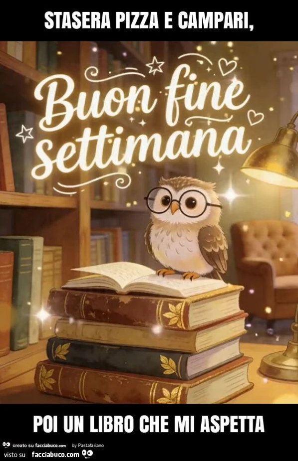 Stasera pizza e campari, poi un libro che mi aspetta