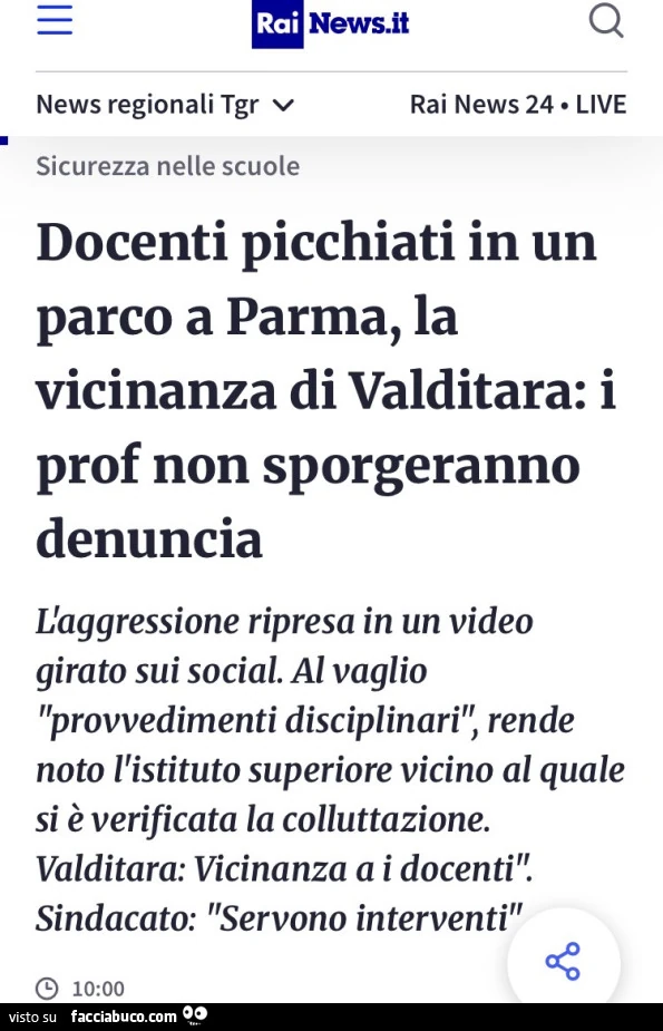 Docenti picchiati in un parco a parma, la vicinanza di valditara: i prof non sporgeranno denuncia