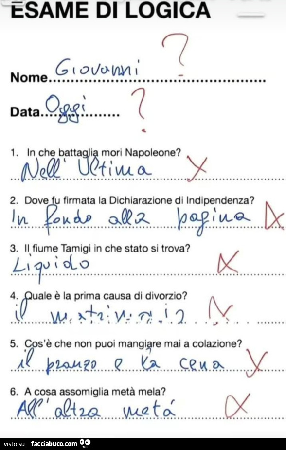 Esame di logica