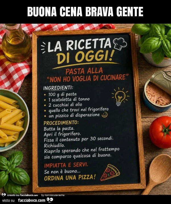 Buona cena brava gente