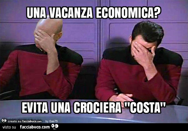 Una vacanza economica? Evita una crociera "costa"