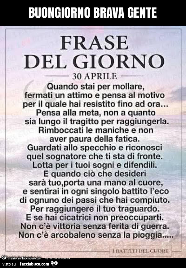 Buongiorno brava gente