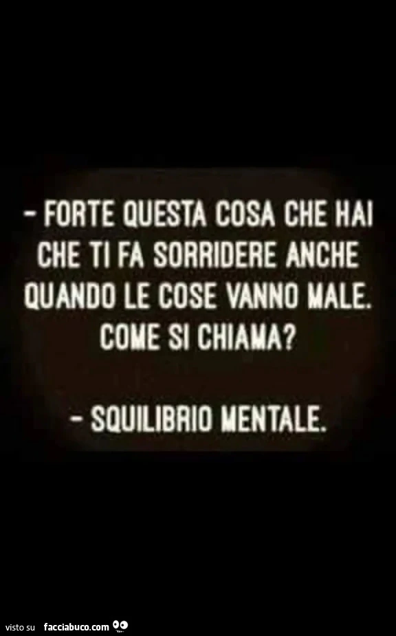 Squilibrio mentale