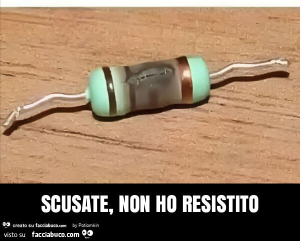 Scusate, non ho resistito