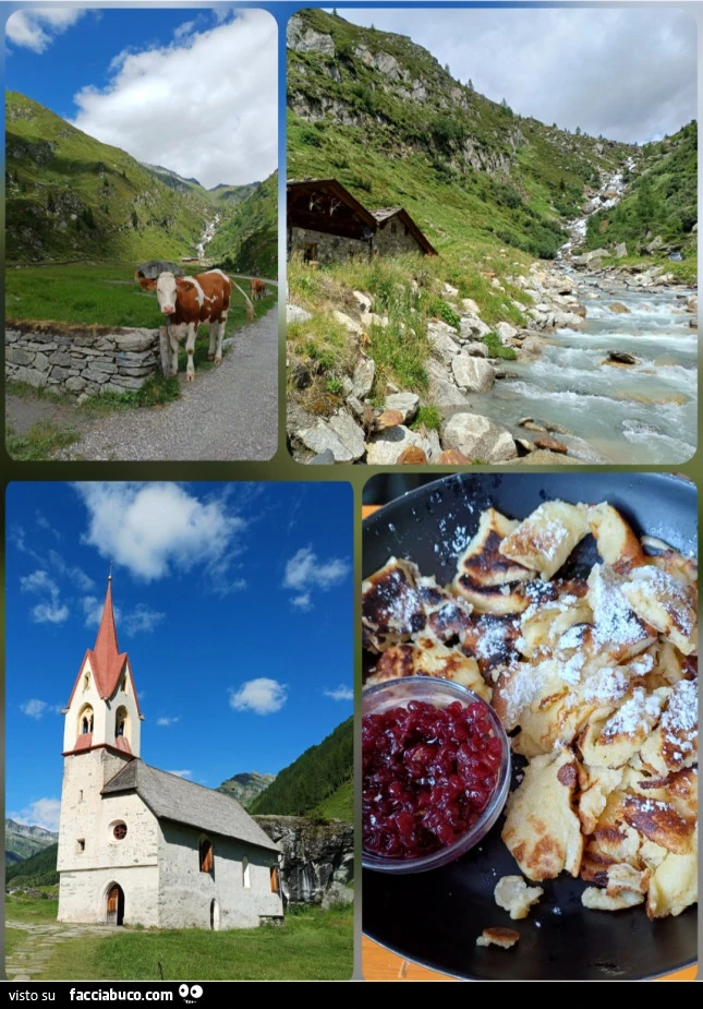 Foto montagne valle aurina alto Adige kaiserschmarren