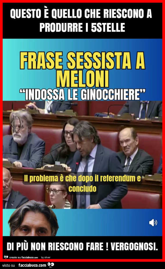 Questo è quello che riescono a produrre i 5stelle di più non riescono fare! Vergognosi