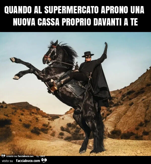 Quando al supermercato aprono una nuova cassa proprio davanti a te
