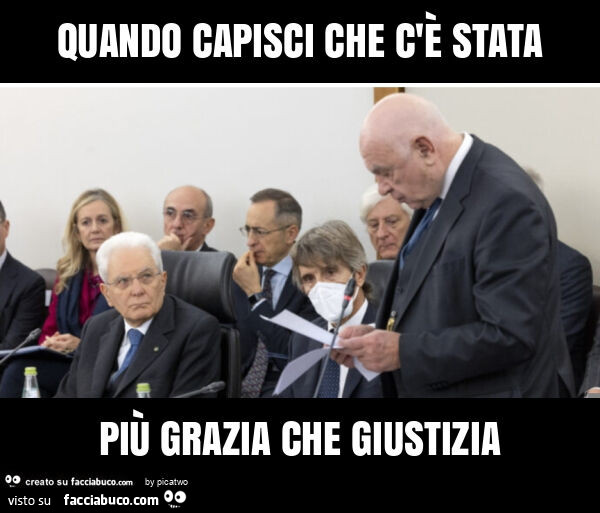 Quando capisci che c'è stata più grazia che giustizia