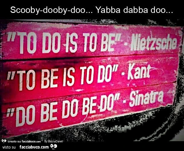 Scooby-dooby-doo… yabba dabba doo