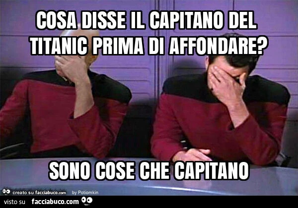 Cosa disse il capitano del titanic prima di affondare? Sono cose che capitano
