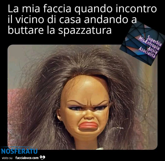 La mia faccia quando