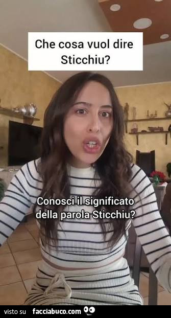 Chi sa che vuol dire
